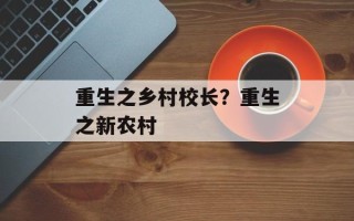 重生之乡村校长？重生之新农村