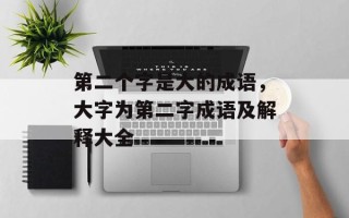 第二个字是大的成语，大字为第二字成语及解释大全