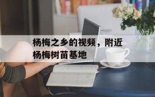 杨梅之乡的视频，附近杨梅树苗基地