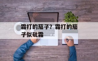 霜打的茄子？霜打的茄子似砒霜