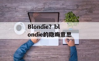 Blondie？blondie的隐晦意思