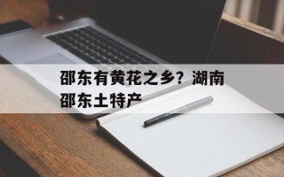 邵东有黄花之乡？湖南邵东土特产
