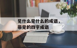 见什么见什么的成语，带见的四字成语