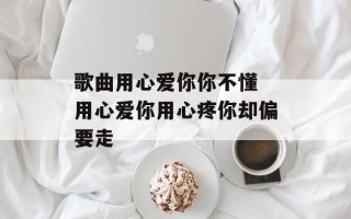 歌曲用心爱你你不懂 用心爱你用心疼你却偏要走