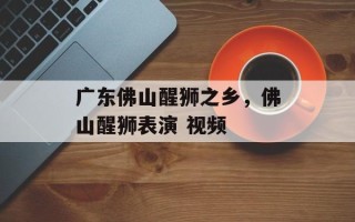 广东佛山醒狮之乡，佛山醒狮表演 视频