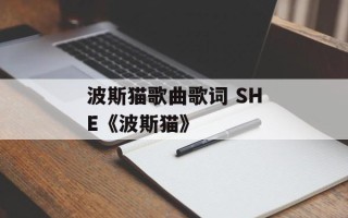 波斯猫歌曲歌词 SHE《波斯猫》