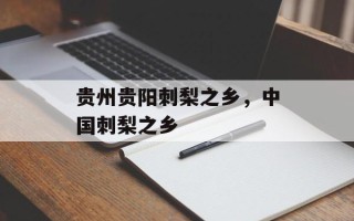 贵州贵阳刺梨之乡，中国刺梨之乡