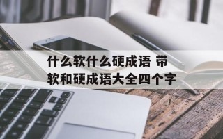 什么软什么硬成语 带软和硬成语大全四个字
