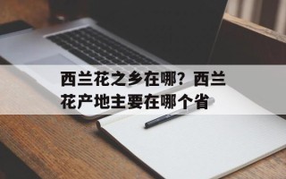 西兰花之乡在哪？西兰花产地主要在哪个省