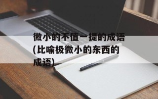 微小的不值一提的成语(比喻极微小的东西的成语)