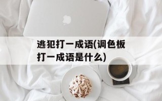 逃犯打一成语(调色板打一成语是什么)