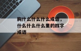 胸什么什么什么成语，什么什么什么里的四字成语