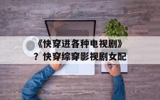 《快穿进各种电视剧》？快穿综穿影视剧女配