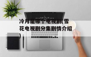 冷月是哪个电视剧(雪花电视剧分集剧情介绍)