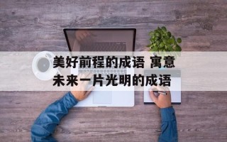 美好前程的成语 寓意未来一片光明的成语