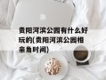 贵阳河滨公园有什么好玩的(贵阳河滨公园相亲角时间)