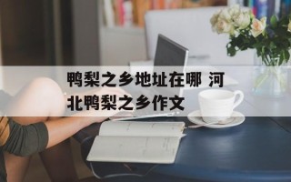 鸭梨之乡地址在哪 河北鸭梨之乡作文