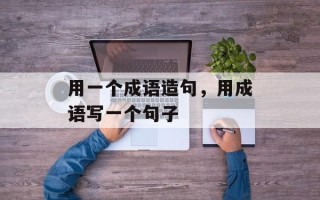 用一个成语造句，用成语写一个句子
