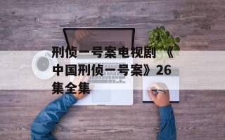 刑侦一号案电视剧 《中国刑侦一号案》26集全集