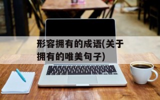 形容拥有的成语(关于拥有的唯美句子)