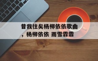 昔我往矣杨柳依依歌曲，杨柳依依 雨雪霏霏