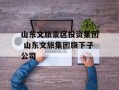 山东文旅景区投资集团 山东文旅集团旗下子公司