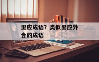 里应成语？类似里应外合的成语