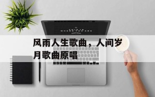 风雨人生歌曲，人间岁月歌曲原唱