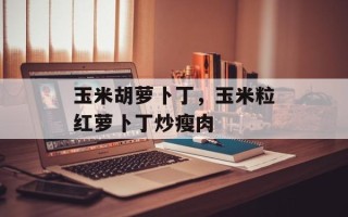 玉米胡萝卜丁，玉米粒红萝卜丁炒瘦肉