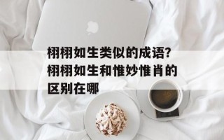 栩栩如生类似的成语？栩栩如生和惟妙惟肖的区别在哪