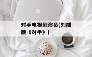 对手电视剧演员(刘威葳《对手》)