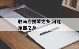 驻马店提琴之乡 河北乐器之乡
