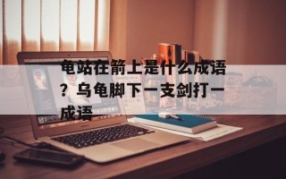 龟站在箭上是什么成语？乌龟脚下一支剑打一成语