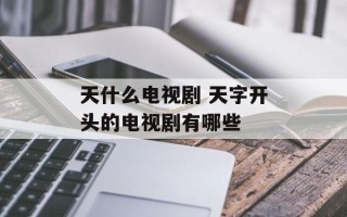 天什么电视剧 天字开头的电视剧有哪些
