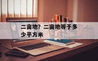 二亩地？二亩地等于多少平方米