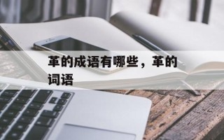 革的成语有哪些，革的词语