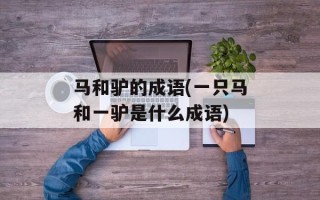 马和驴的成语(一只马和一驴是什么成语)