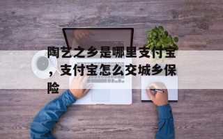 陶艺之乡是哪里支付宝，支付宝怎么交城乡保险