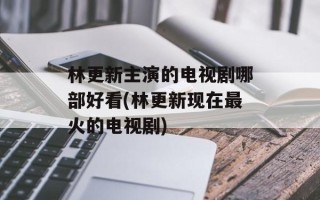 林更新主演的电视剧哪部好看(林更新现在最火的电视剧)