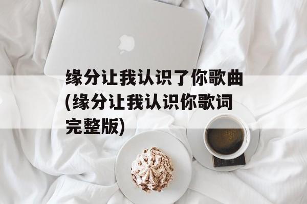 缘分让我认识了你歌曲(缘分让我认识你歌词完整版)-第1张图片-